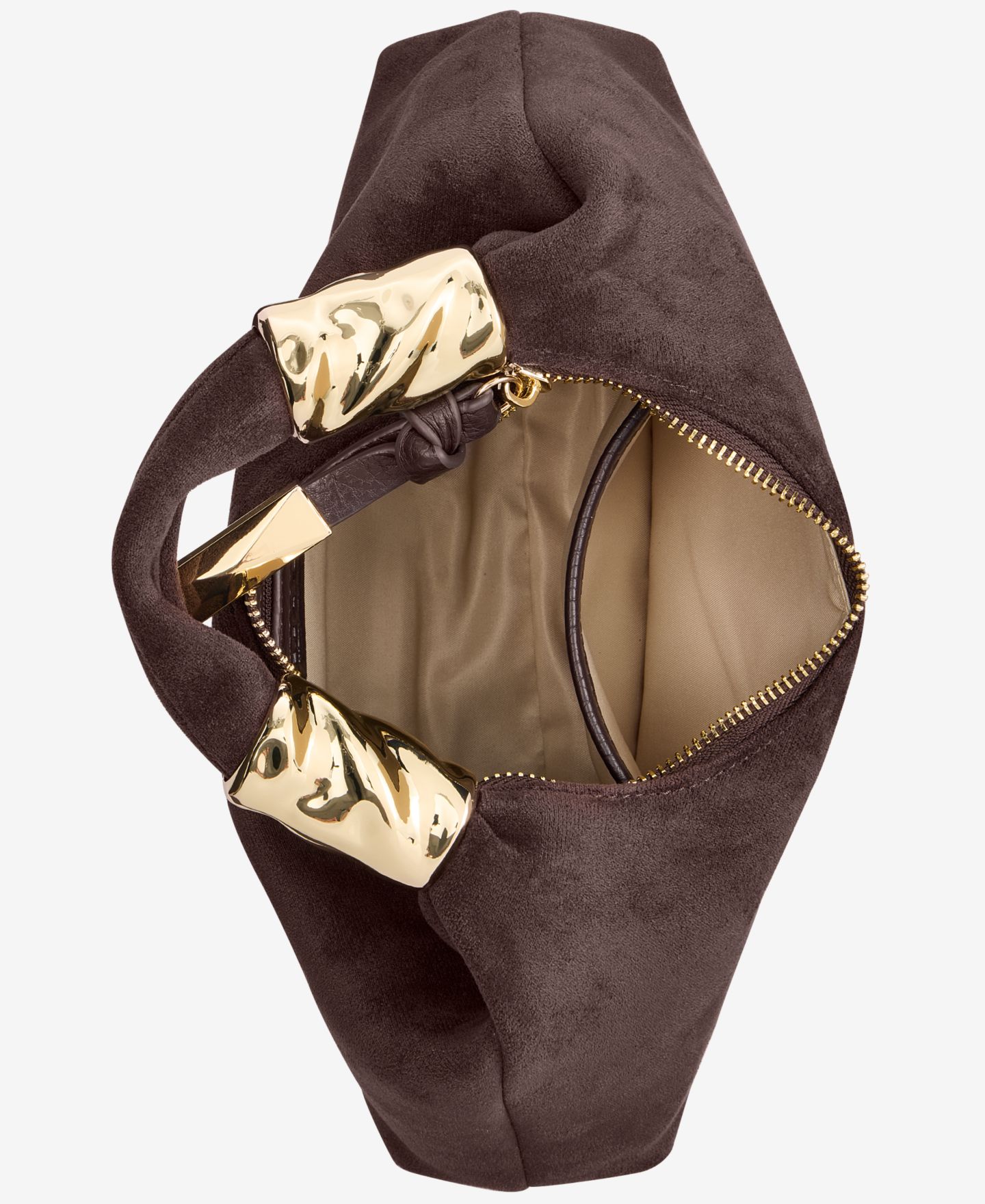 Женская сумка I.N.C. International Concepts Nyrah Mini Suede Hobo, цвет: Шоколадный сливовый — фото 5