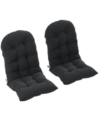 2 PCS Adirondack Cushions, Tufted High Back Patio Chair Cushions