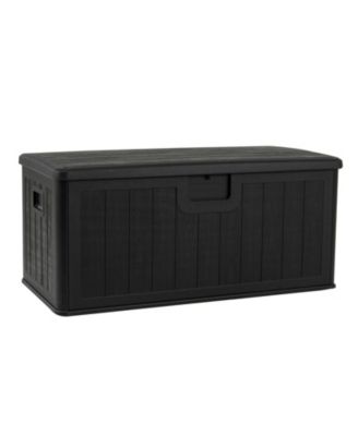 100 Gallon Deck Storage Box with Lockable Lid for Patio