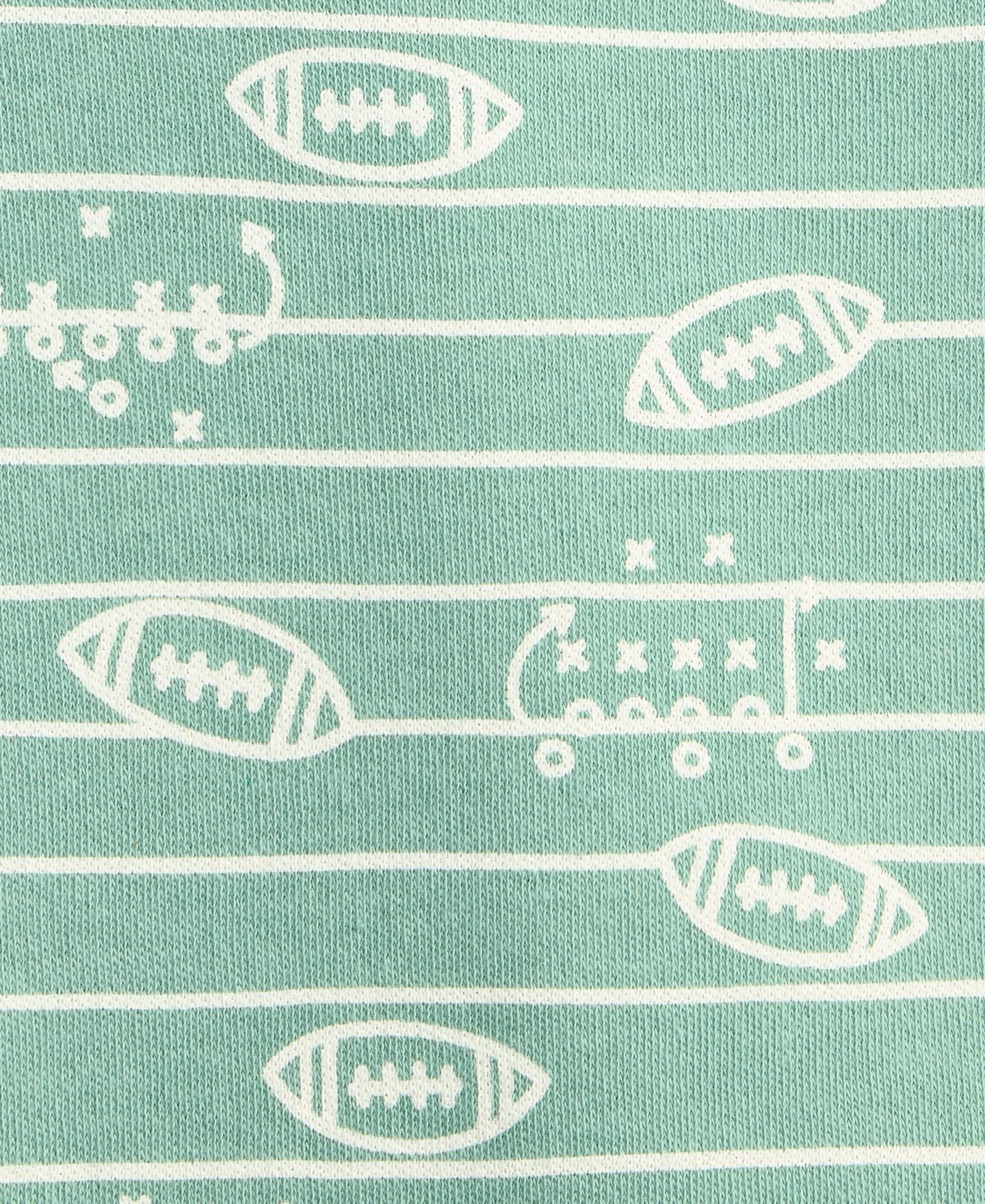 Футболка First Impressions Mix & Match Short-Sleeve Football Play Cotton T-Shirt для мальчиков-малышей, цвет: Mountain Stream — фото 3