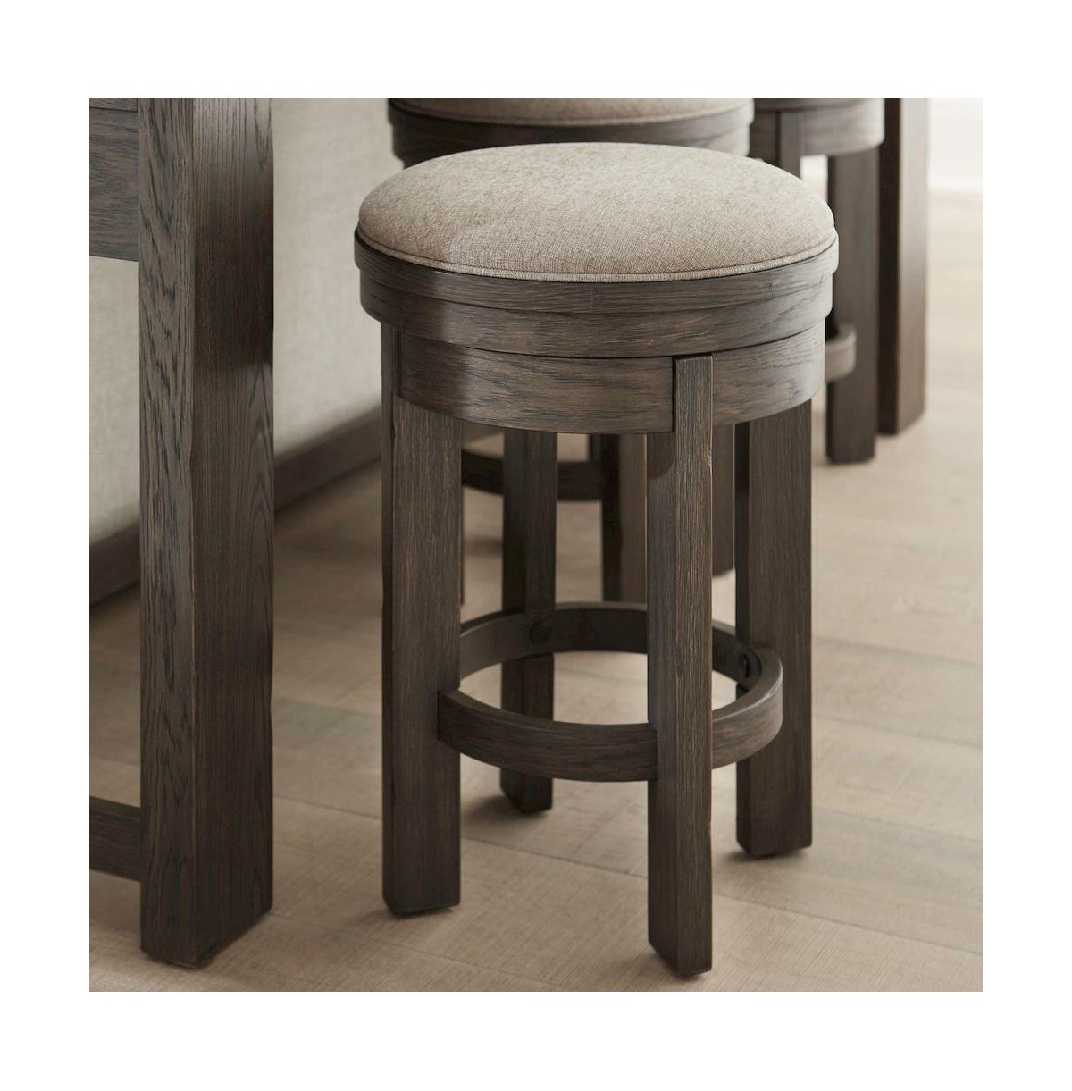 Liberty Furniture Industries, Inc. Lennox Hill Upholstered Swivel Console Stool - Counter Height 26 Inches