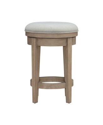 Brentwood Upholstered Swivel Console Stool  - Sandstone