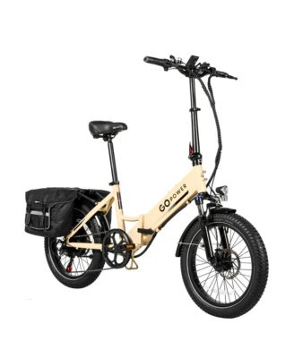 GoPlus Folding Electric Bike | 20" Fat Tire eBike | 500W Motor, 20mph Top Speed | 45+ Mile Range | Removable Battery | Class 1 and 2