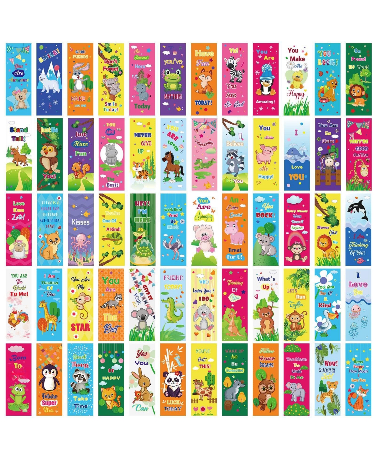 Gnuadz Animal Bookmarks Inspirational Motivational Reading Gifts