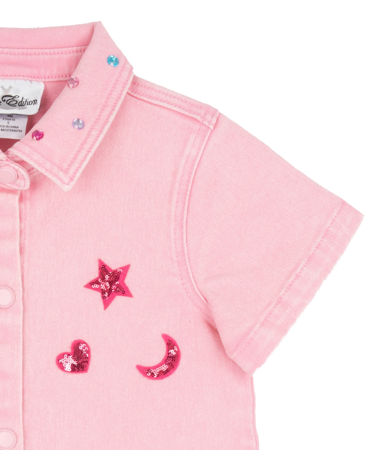 Rare Editions Girls' 2T-6X Short-Sleeve Dress