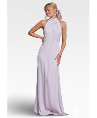 Women's Tilly Satin High Neck Bridesmaid Dress