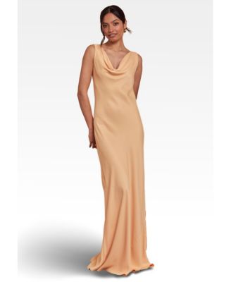 Women's Pandy Satin Cowl Bridesmaid Dress
