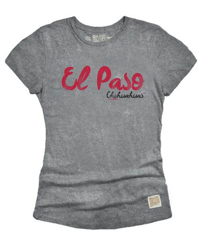 Retro Brand Women's EL Paso Chihuahuas Streaky Tri-Blend T-Shirt