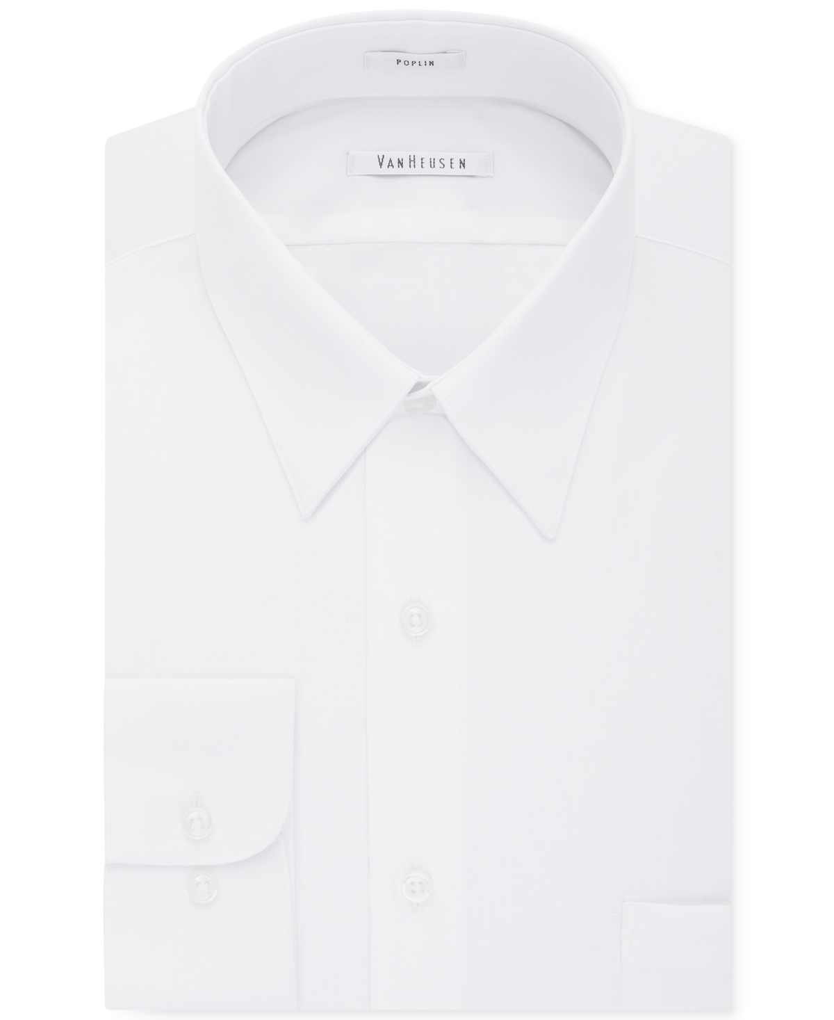 Van Heusen Men's ClassicFit Poplin Dress Shirt Smart Closet