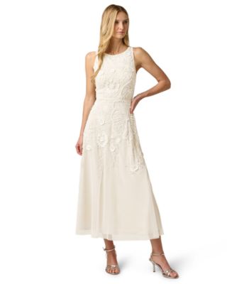 adrianna papell women's knit and mesh midi dress Adrianna Papell One Shoulder Knit Midi Dress at Hamilton Place in  Chattanooga, TN