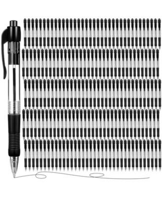 Retractable Ballpoint Pen Medium Point Click Grip 200 Pack