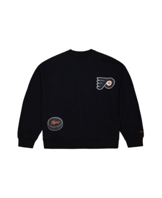 Women's Black Philadelphia Flyers Vintage Crewneck Sweatshirt