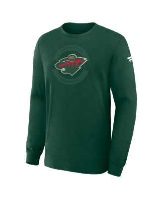 Men's Green Minnesota Wild Authentic Pro Property Of Practice Long Sleeve T-Shirt