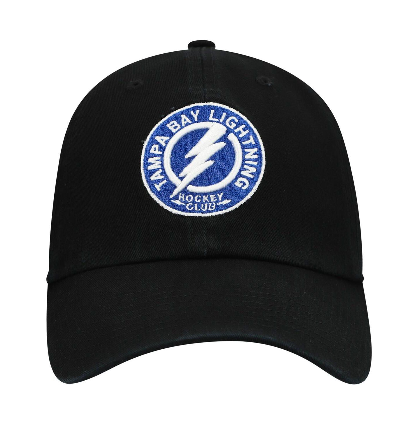 Мужская кепка '47 Brand Black Tampa Bay Lightning Team Clean Up Adjustable Hat — фото 4