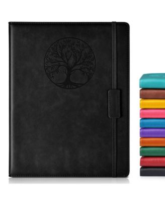 Lined Journal Notebook Hardcover Leather Ruled Writing Diary