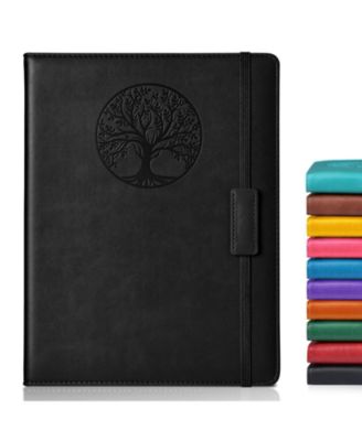 Lined Journal Notebook Hardcover Leather Ruled Writing Diary