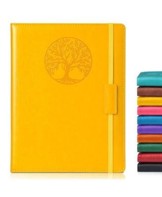 Lined Journal Notebook Hardcover Leather Ruled Writing Diary