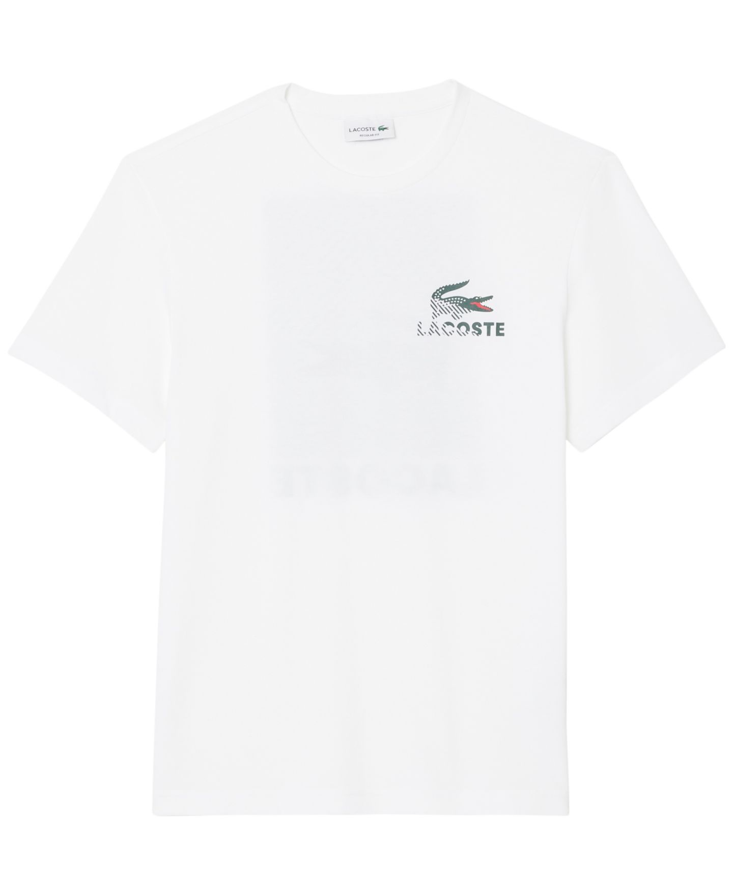 Мужская футболка Lacoste Water Base Print Crewneck, цвет: Тёмно-синий — фото 7