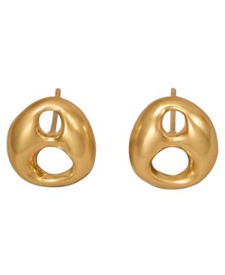 Donna Karan 24k Gold-Plated Mariner Drama Stud Earrings - Gold