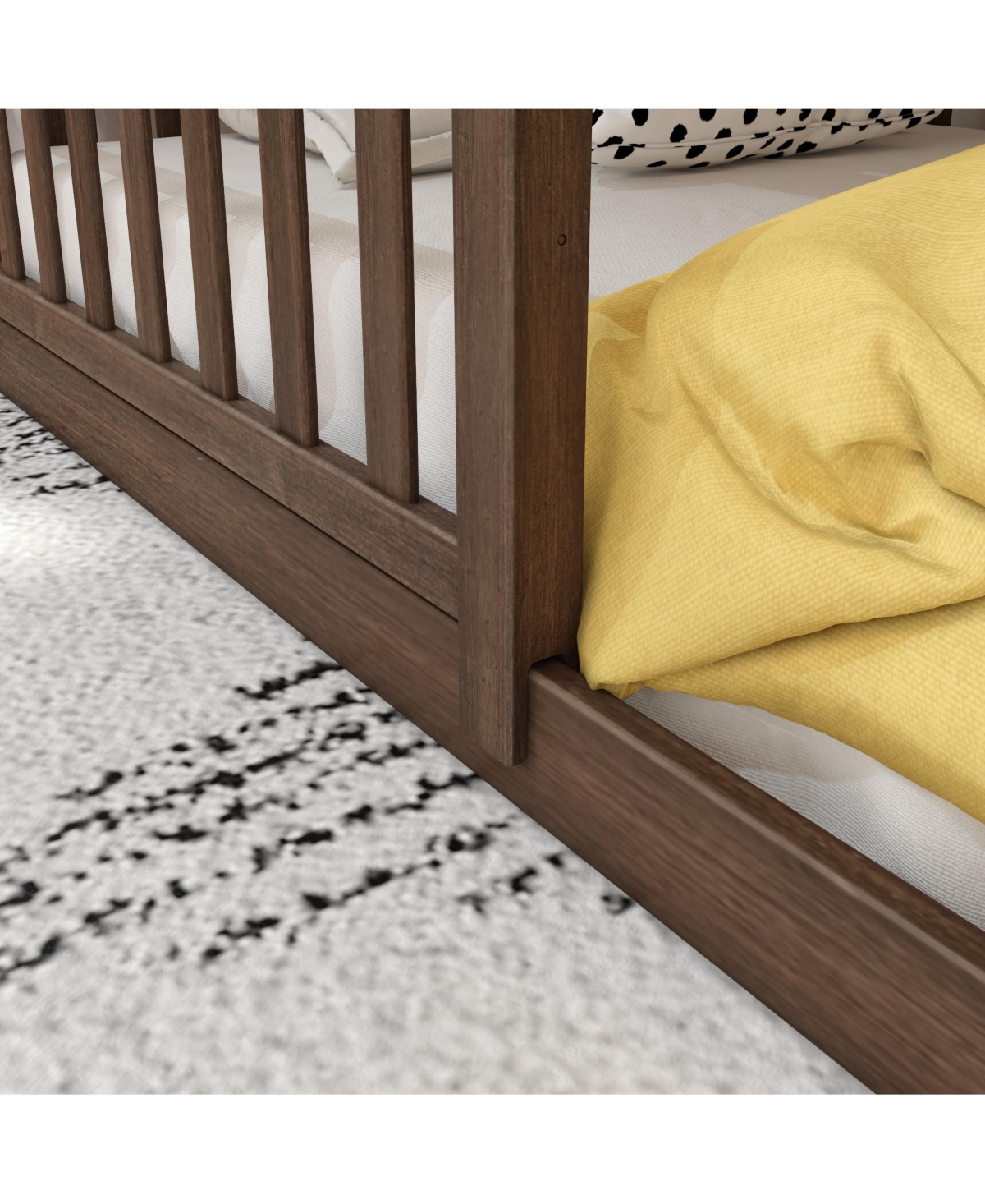 Max and Lily Low Twin over Bunk with Stairs Single Guard Rail