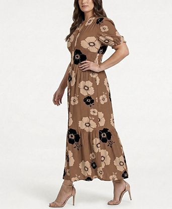 plus size cotton dresses long Folunsi Women Plus Size Dresses Short Sleeve Loose Ribbed Casual Long Maxi Dresses with Pockets M-4x, Women's, Size: Medium, Blue The relaxed fit ensures unrestricted movement Cotton Plus Size Dresses for
