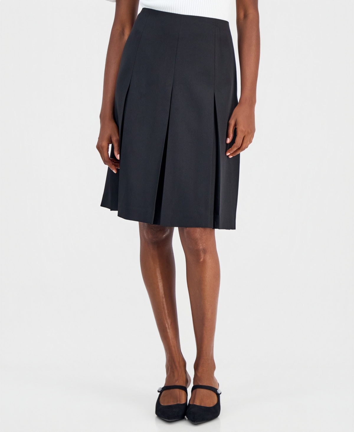 Kasper Women's Box Pleat Skirt