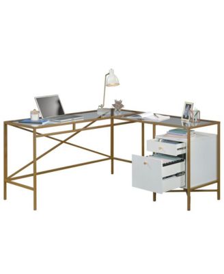 Harper Heights L Desk finish