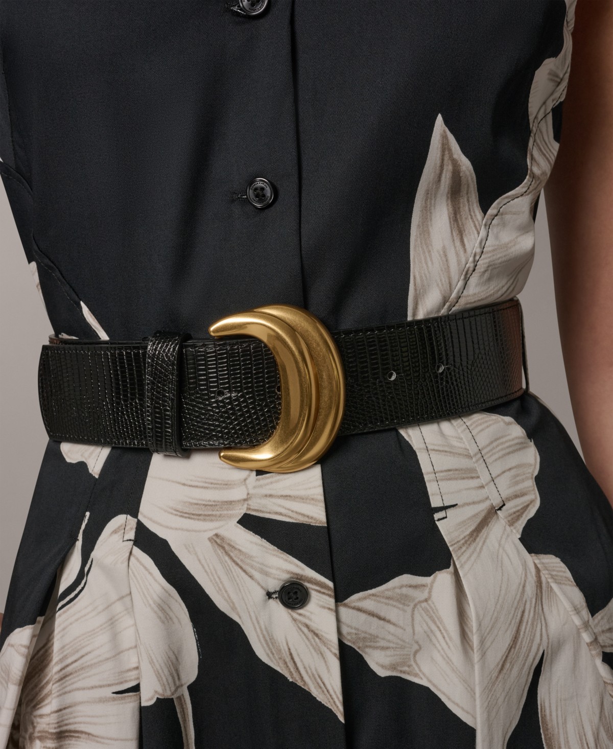 Женские Donna Karan New York Petite Belted Sleeveless Shirt-Dress — фото 5