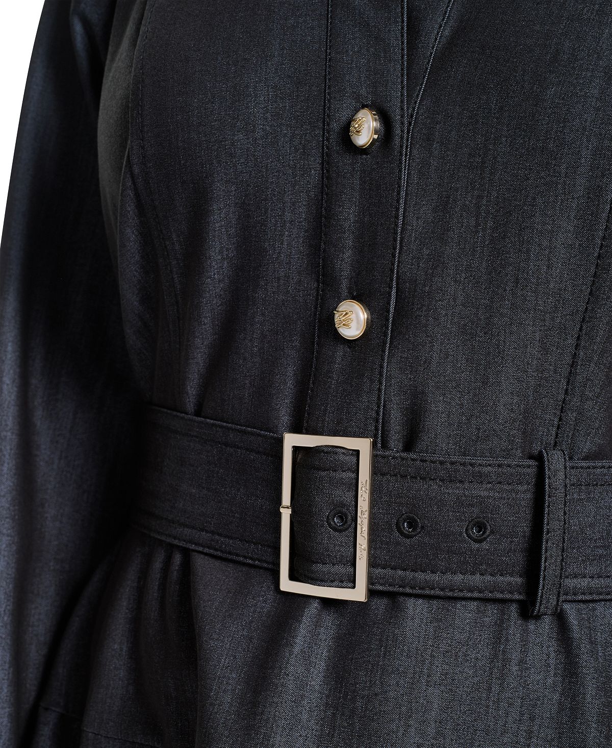 KARL LAGERFELD PARIS Women's Denim Shirt-Dress view 5 — MAYCSS fashion products