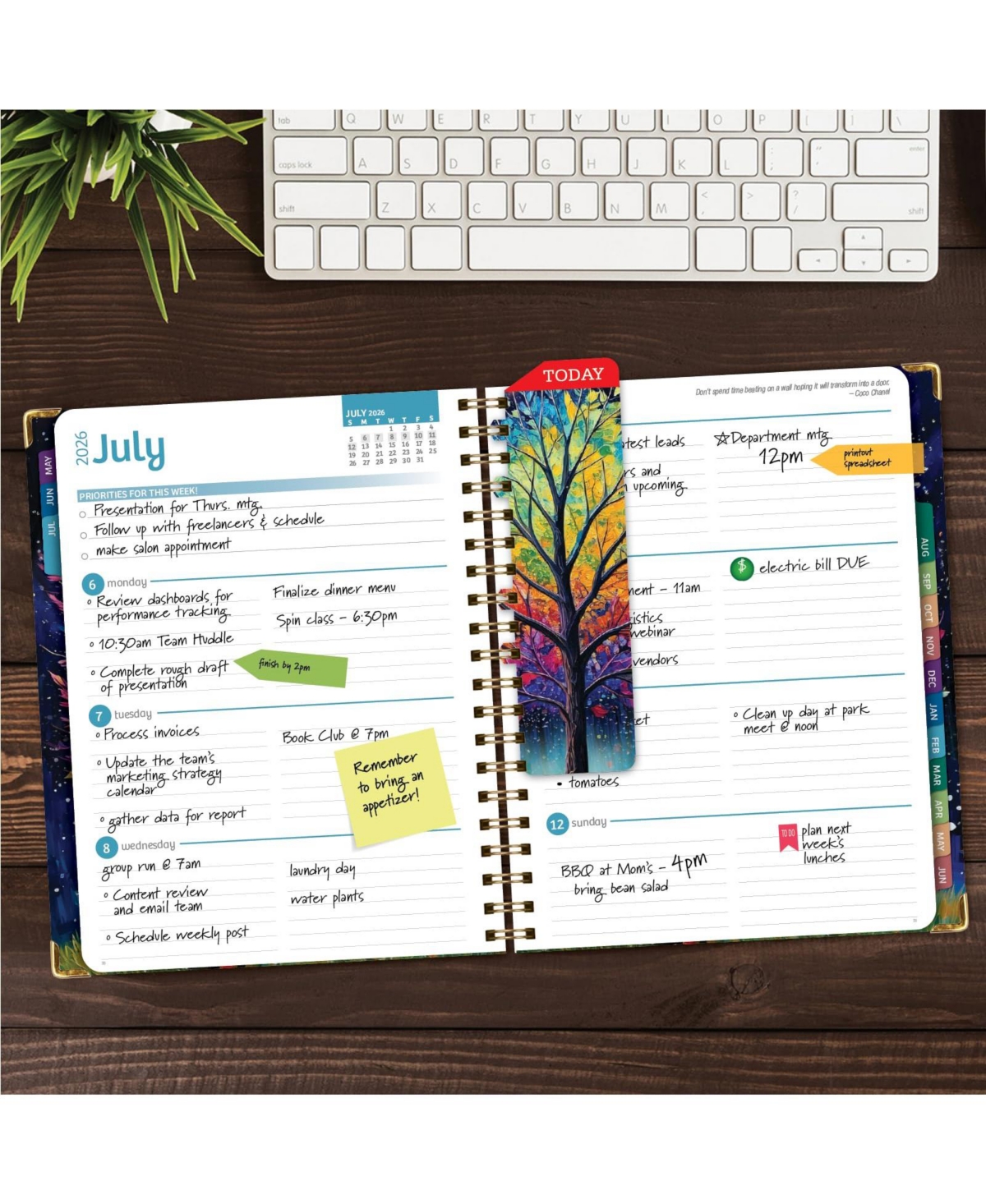 Gnuadz Hardcover Academic Planner 2026-2027 14-Month Daily Weekly Monthly Agenda