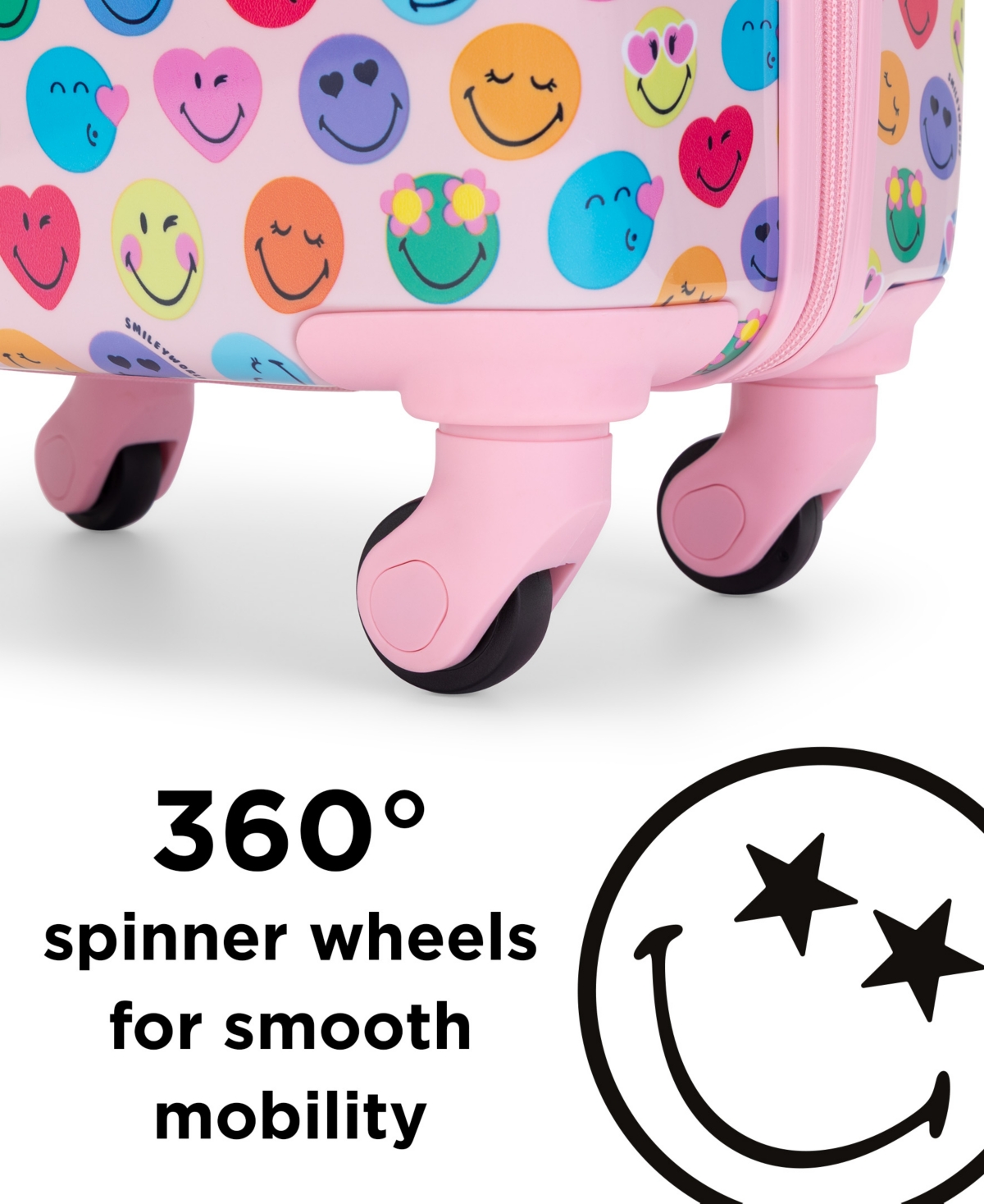 SmileyWorld Smileysaurus Airline Approved Carry-on Suitcase