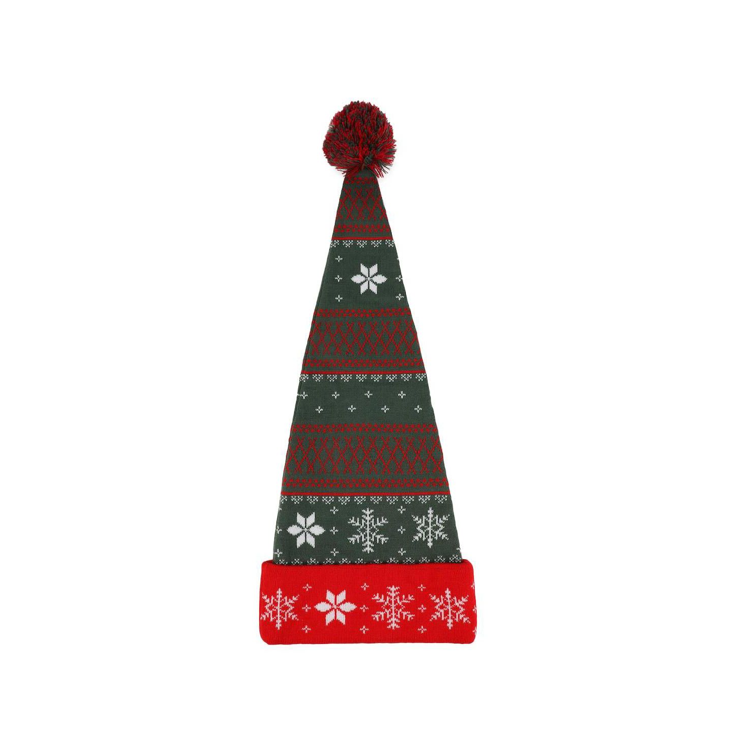 Мужской головной убор Peanuts Snoopy With Present Red and Green Santa Hat, цвет: Красный — фото 7
