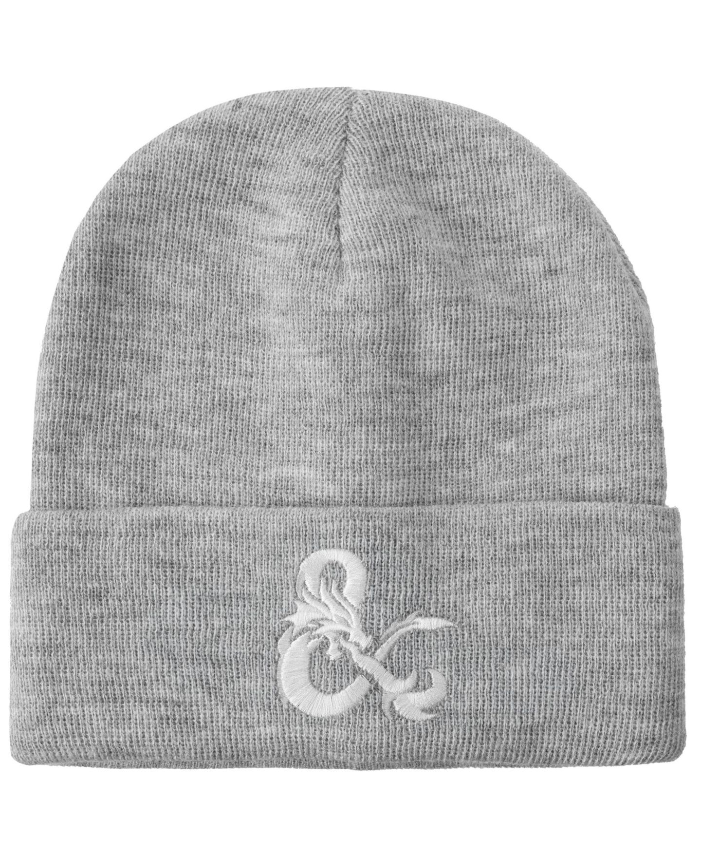 Мужская шапка Dungeons & Dragons Ampersand Logo Embroidery Heather Gray Acrylic Knit Cuff, цвет: Серый — фото 9