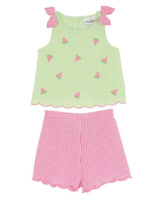 Girls' 2T-6X Sleeveless Top and Shorts, 2-Piece Set