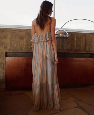 light blue corset maxi dress Luella Crepe Corset Maxi Dress / Cornflower Blue | MESHKI
