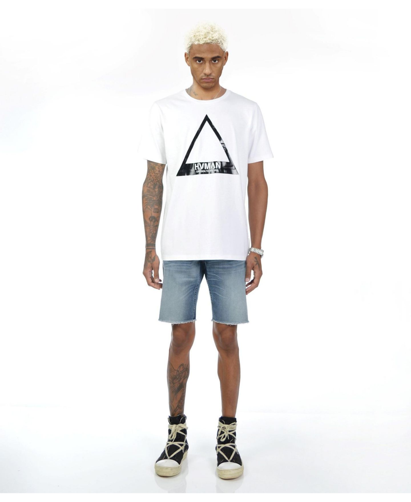 Мужские шорты Hvman Chosen To Prevail x Cult Mero Slim Short Stretch in Light Sand — фото 2