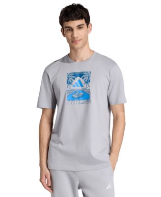 Men's Summer Slides Relax Graphic T-Shirt