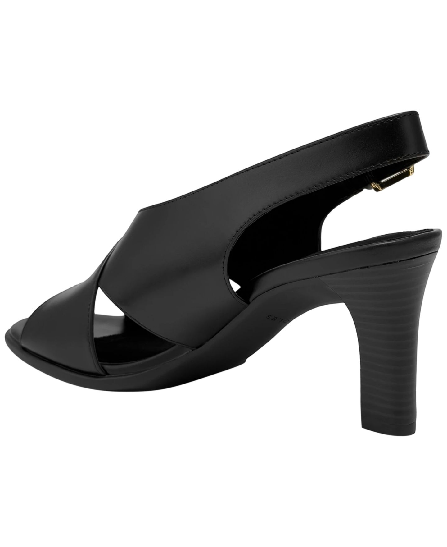 Женские сандалии Aerosoles Hollis Slingback Heeled, цвет: Чёрная искусственная кожа — фото 6