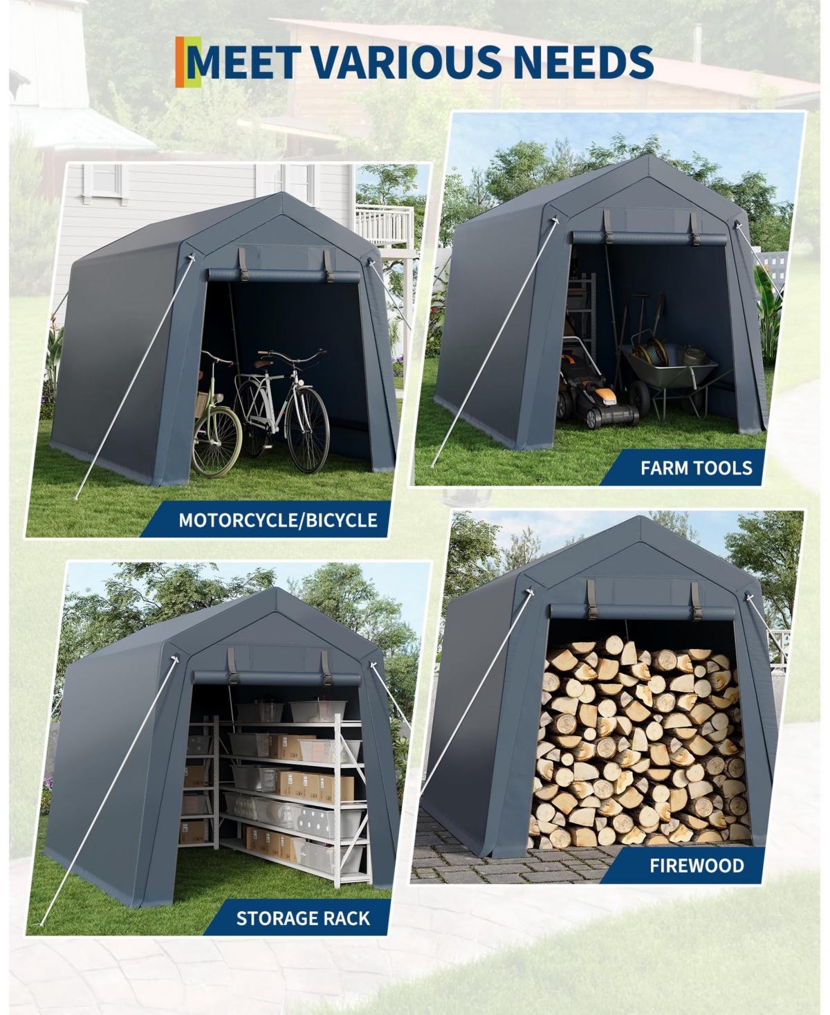 gaomon All-Weather Portable Outdoor Carport