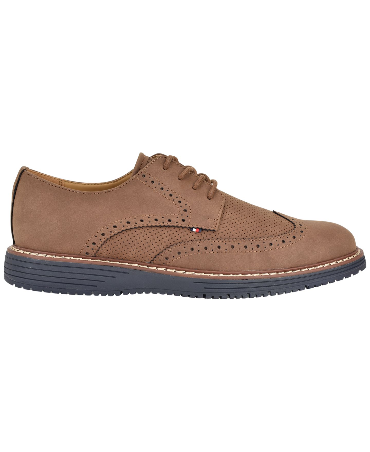 Обувь Tommy Hilfiger Men's Hinede Casual Dress Lace-Up Oxford Shoes, цвет: Коричневый / Индиго — фото 2