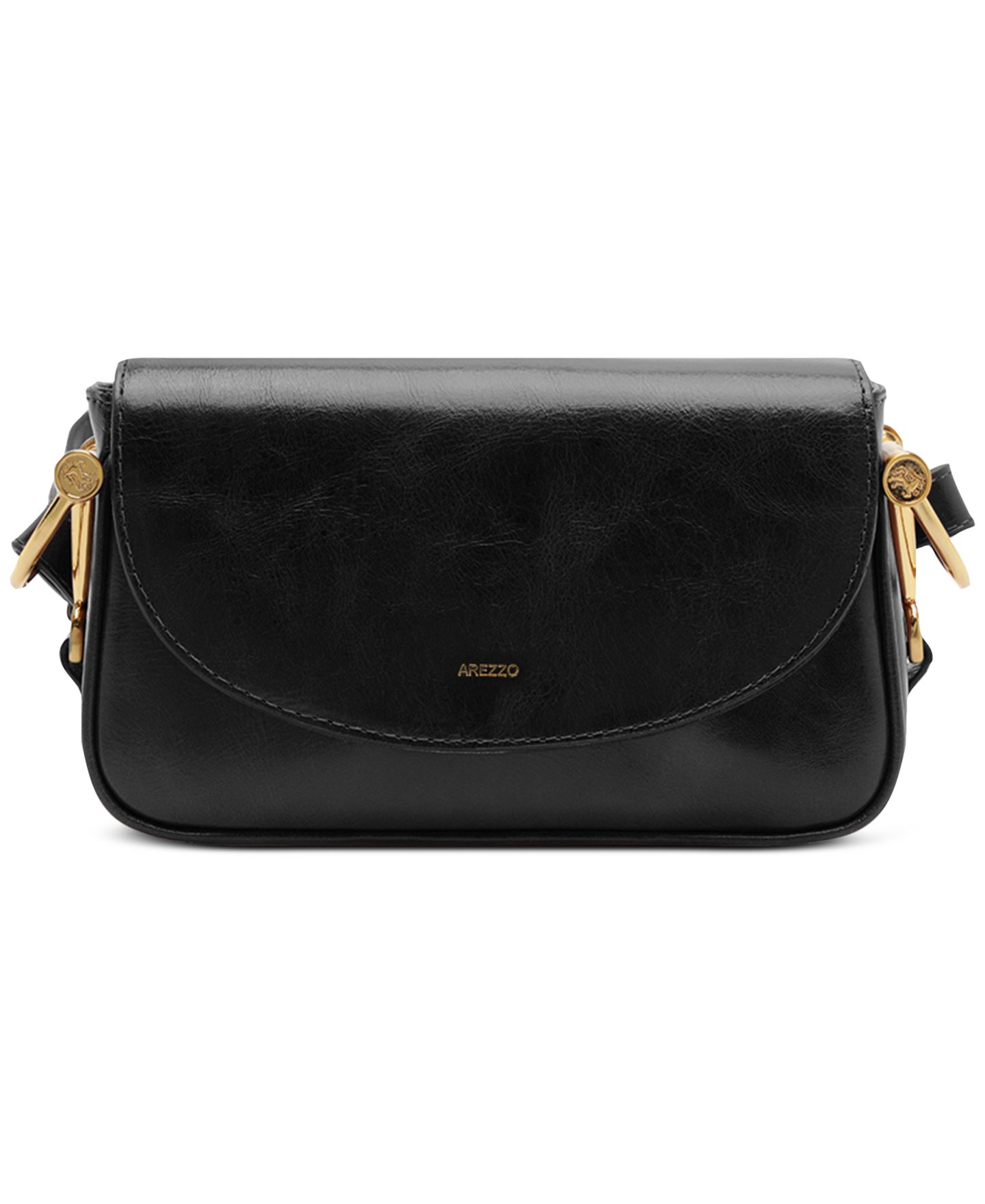 Женская сумка Arezzo Cora Small Leather Crossbody Handbag, цвет: Чёрный — фото 1