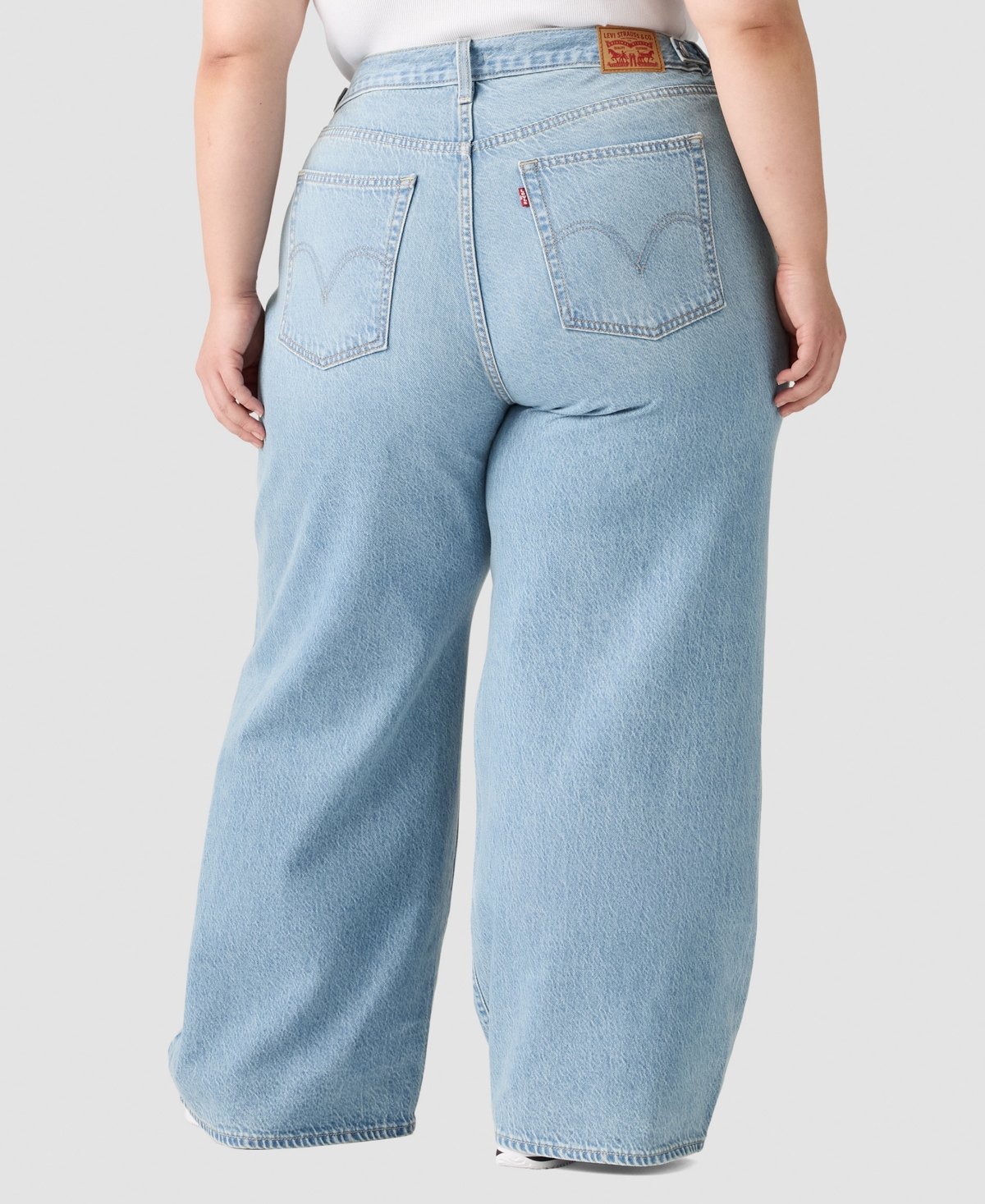 Levi's Plus Mid-Rise Non-Stretch Cinch Cotton Baggy Jeans