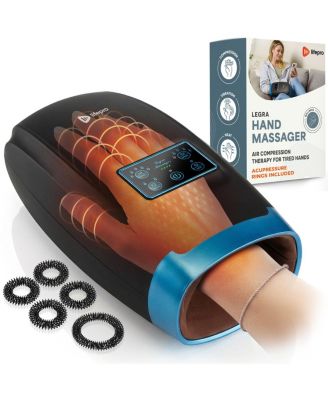 Legra Hand Massager with Heat & Compression – Electric Hand Massager for Arthritis, Fingers, Palm & Wrist Therapy, 5 Modes