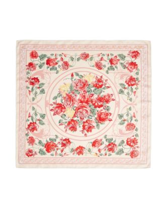 Floral Satin Square Scarf