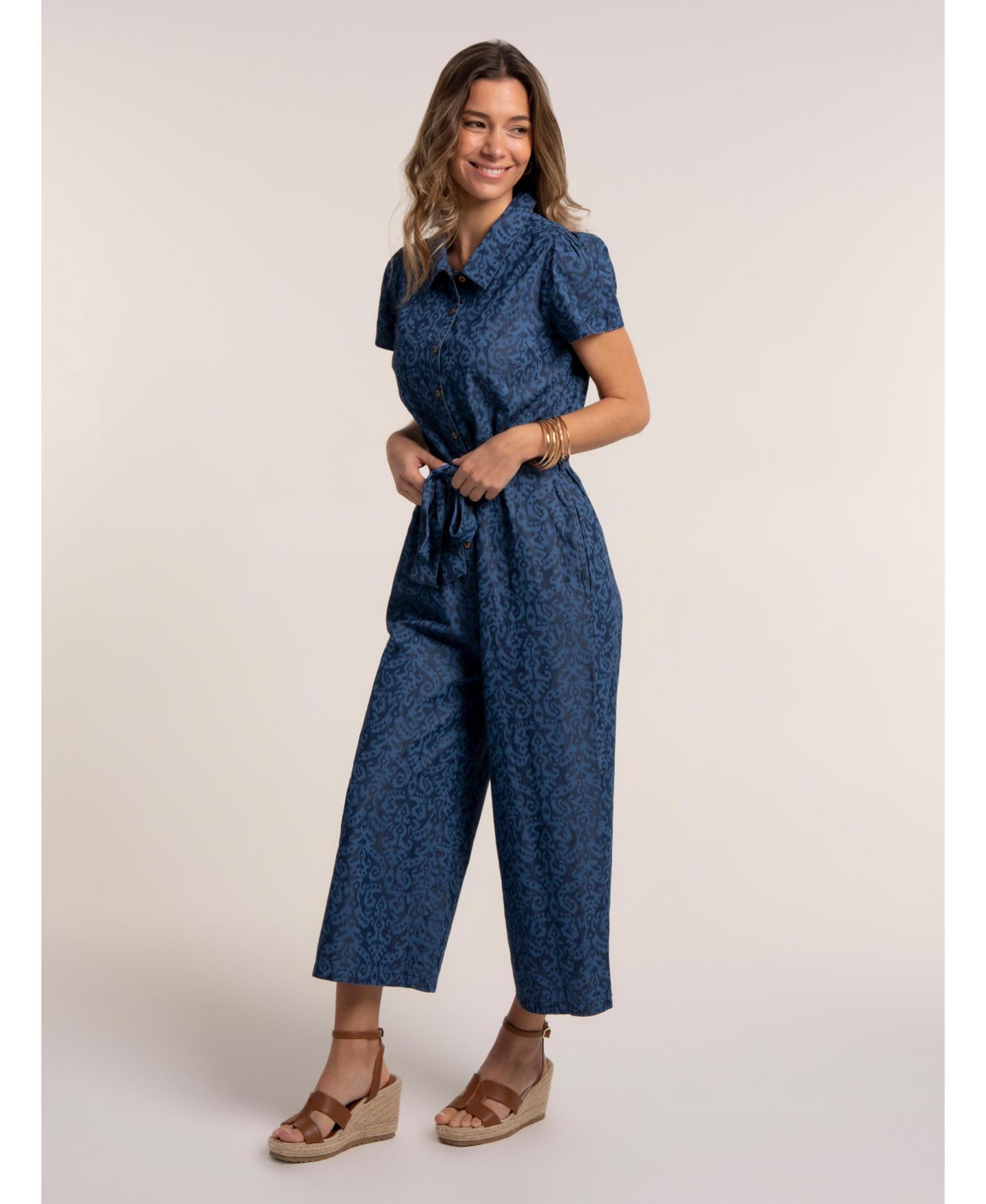 Женский комбинезон Brakeburn Buzios Jumpsuit, цвет: Синий — фото 6
