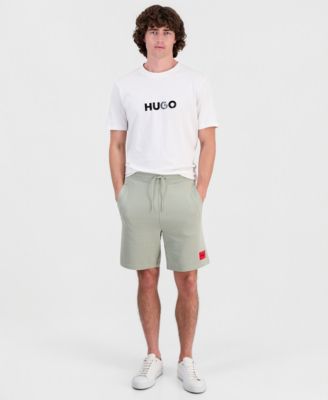 HUGO by Men's Diz222 Logo Patch Jersey Shorts