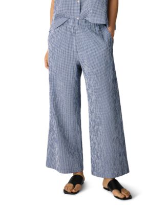 Women's Mid-Rise Wide-Leg Ankle-Length Pants, Regular, Plus And Petites