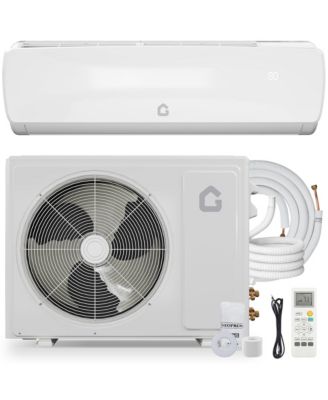 9000 BTU Mini Split AC and Heat Pump, 19 SEER2 Ductless Inverter System, Cools and Heats 450 Sq. Ft, Complete Kit, Quiet Operation