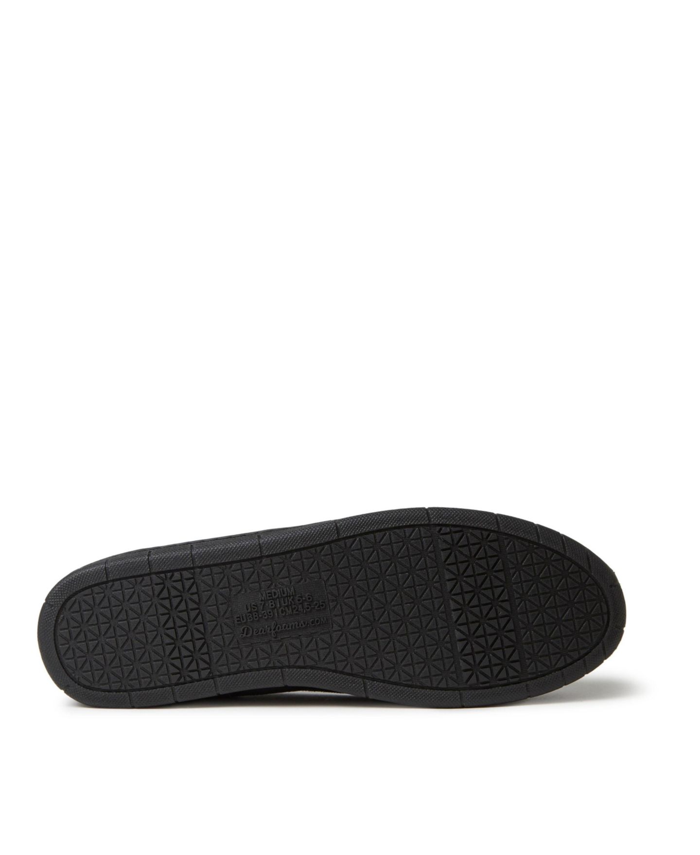 Женские тапочки Dearfoams Katie Microfiber Velour Espadrille House Slipper, цвет: Чёрный — фото 5