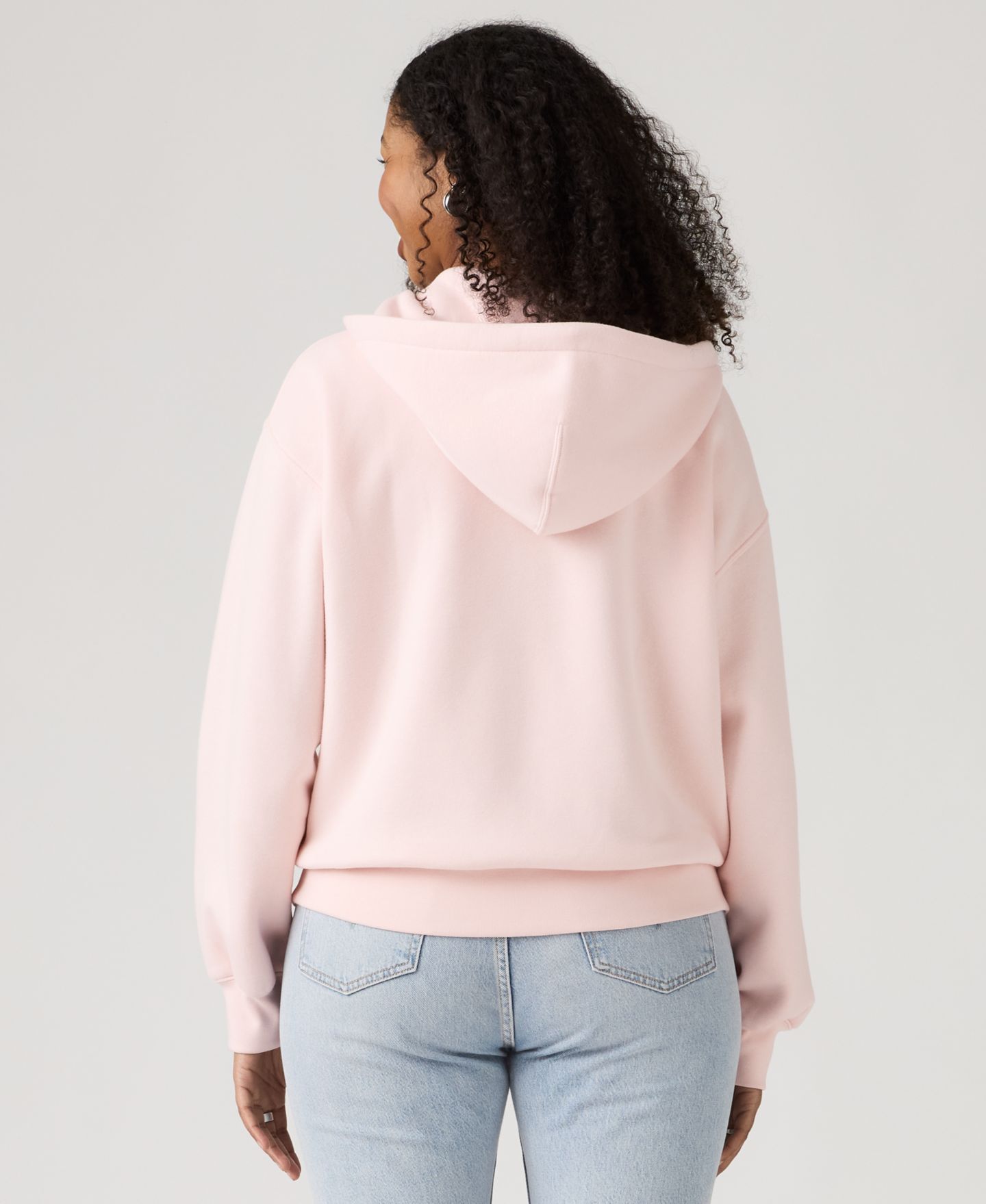 Женское худи Levi's Plus Size Long-Sleeve Full-Zip, цвет: Розовый — фото 4